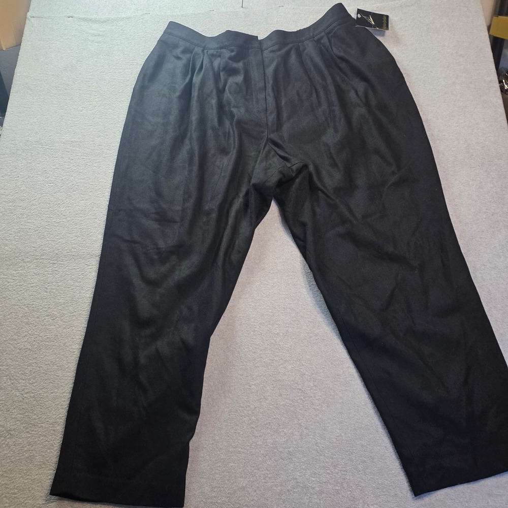 Adrian Jordan  Pleated Dress Pants Womens 26 Black Trousers High Rise Vintage